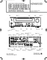 Preview for 1 page of Kenwood KRF-V5090D Service Manual