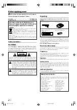 Preview for 2 page of Kenwood KRF-V5100D Instruction Manual