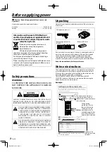 Предварительный просмотр 2 страницы Kenwood KRF-V5200D Instruction Manual