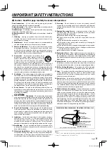 Preview for 3 page of Kenwood KRF-V5200D Instruction Manual