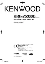 Preview for 1 page of Kenwood KRF-V5300D Instruction Manual