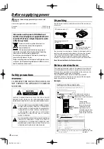 Preview for 2 page of Kenwood KRF-V5300D Instruction Manual