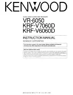 Kenwood KRF-V6060D Instruction Manual preview