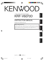 Предварительный просмотр 1 страницы Kenwood KRF-V6070D Instruction Manual