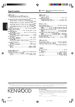 Предварительный просмотр 40 страницы Kenwood KRF-V6070D Instruction Manual