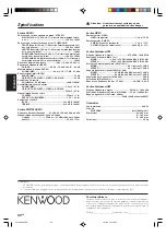 Предварительный просмотр 80 страницы Kenwood KRF-V6070D Instruction Manual