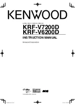 Preview for 1 page of Kenwood KRF-V6200D Instruction Manual