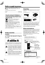 Preview for 2 page of Kenwood KRF-V6200D Instruction Manual