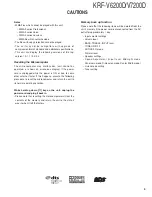 Preview for 3 page of Kenwood KRF-V6200D Service Manual