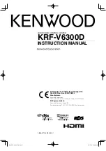 Preview for 1 page of Kenwood KRF-V6300D Instruction Manual