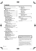 Preview for 4 page of Kenwood KRF-V6300D Instruction Manual