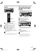 Preview for 27 page of Kenwood KRF-V6300D Instruction Manual