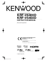 Kenwood KRF-V6400D Instruction Manual preview