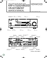 Kenwood KRF-V7020D Service Manual preview