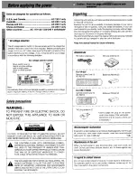 Preview for 2 page of Kenwood KRF-V7050D Instruction Manual