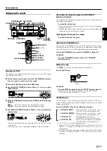 Preview for 21 page of Kenwood KRF-V7070D Instruction Manual