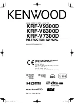 Preview for 1 page of Kenwood KRF-V7300D Instruction Manual