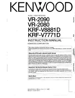 Kenwood KRF-V7771D Instruction Manual preview