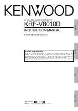 Preview for 1 page of Kenwood KRF-V8010D Instruction Manual