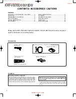 Preview for 2 page of Kenwood KRF-V8010D Service Manual