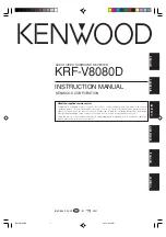 Kenwood KRF-V8080D Instruction Manual предпросмотр