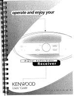 Kenwood KRF-V9992D Operating Manual предпросмотр