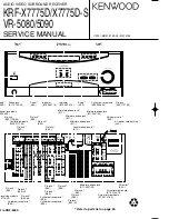 Preview for 1 page of Kenwood KRF-X7775D Service Manual