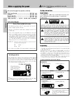 Предварительный просмотр 2 страницы Kenwood KRF-X9050D Instruction Manual