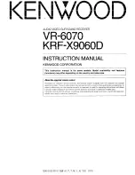 Kenwood KRF-X9060D Instruction Manual preview