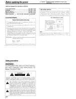 Preview for 2 page of Kenwood KRF-X9060D Instruction Manual