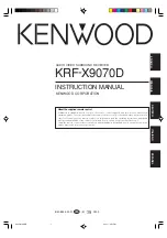 Preview for 1 page of Kenwood KRF-X9070D Instruction Manual