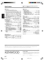 Preview for 52 page of Kenwood KRF-X9070D Instruction Manual