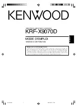 Preview for 53 page of Kenwood KRF-X9070D Instruction Manual