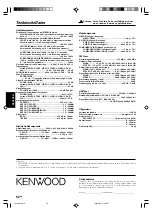 Preview for 156 page of Kenwood KRF-X9070D Instruction Manual