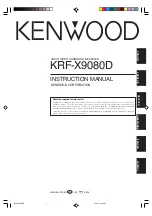 Предварительный просмотр 1 страницы Kenwood KRF-X9080D Instruction Manual