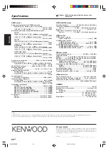 Предварительный просмотр 52 страницы Kenwood KRF-X9080D Instruction Manual