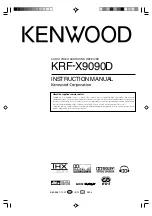 Предварительный просмотр 1 страницы Kenwood KRF-X9090D Instruction Manual