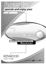 Preview for 1 page of Kenwood KRF-X9995D User Manual