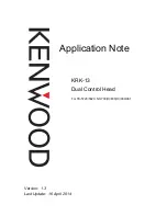 Preview for 1 page of Kenwood KRK-13 Application Note