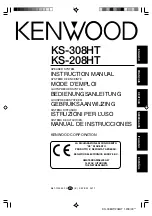 Preview for 1 page of Kenwood KS-208HT Instruction Manual