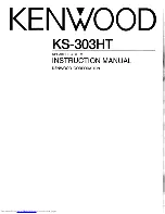 Предварительный просмотр 1 страницы Kenwood KS-303HT Instruction Manual