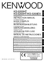 Kenwood KS-3200HT Instruction Manual предпросмотр