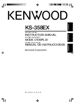 Kenwood KS-358EX Instruction Manual предпросмотр