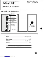 Kenwood KS-706HT Service Manual preview