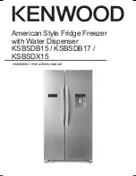 Kenwood KSBSDB15 Installation Instructions Manual preview