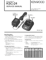 Kenwood KSC-24 Service Manual preview