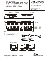 Kenwood KSC-256 Service Manual preview