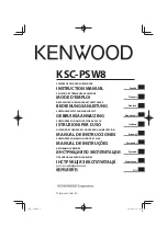 Preview for 1 page of Kenwood KSC-PSW8 Instruction Manual