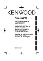 Kenwood KSC-SW01 Instruction Manual preview