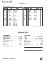 Preview for 8 page of Kenwood KSC-SW1 Service Manual